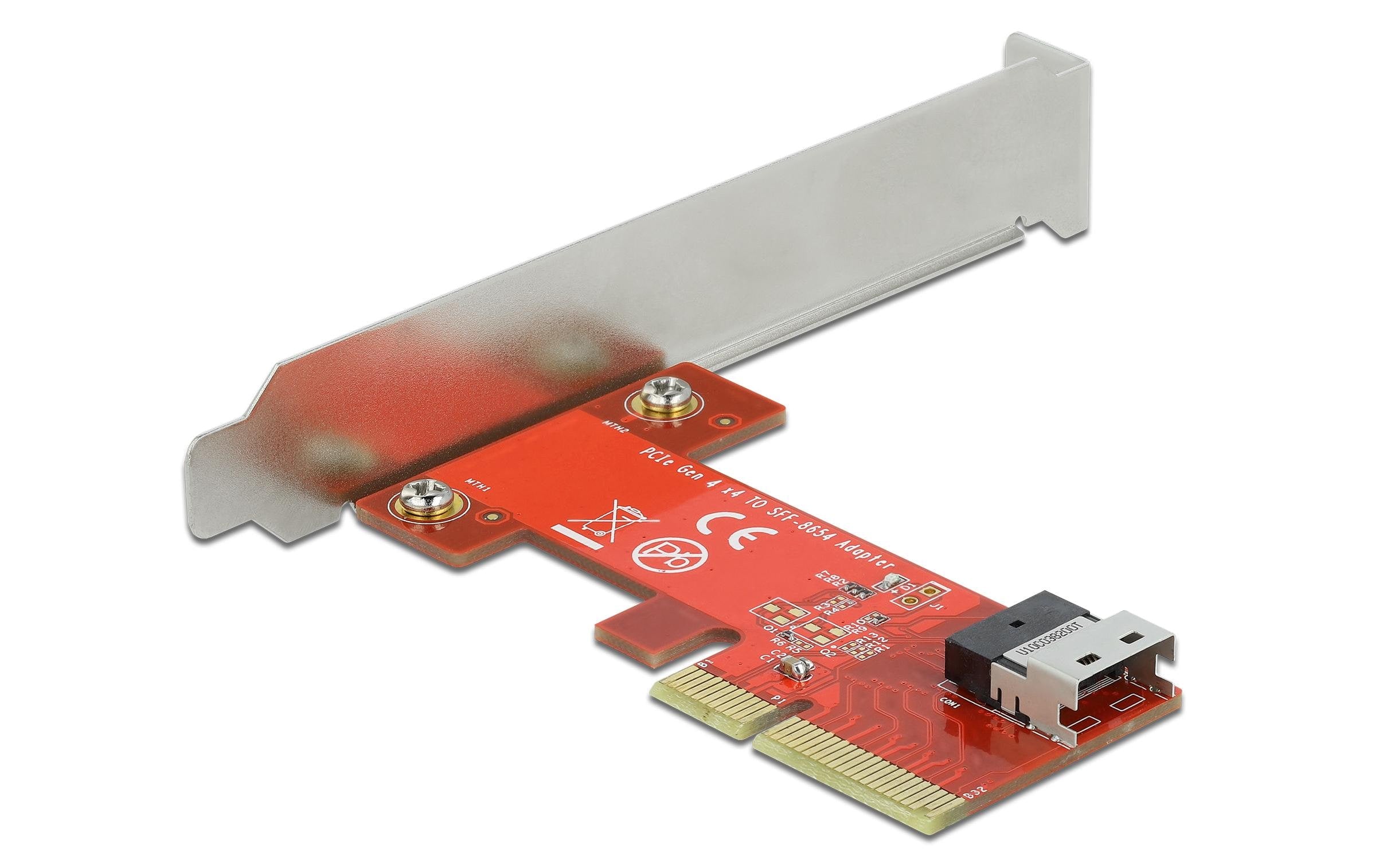 DeLock PCI-Express-x4 Kontroller, SFF-8654