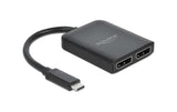Delock Monitor Splitter USB Typ-Czu 2X DP