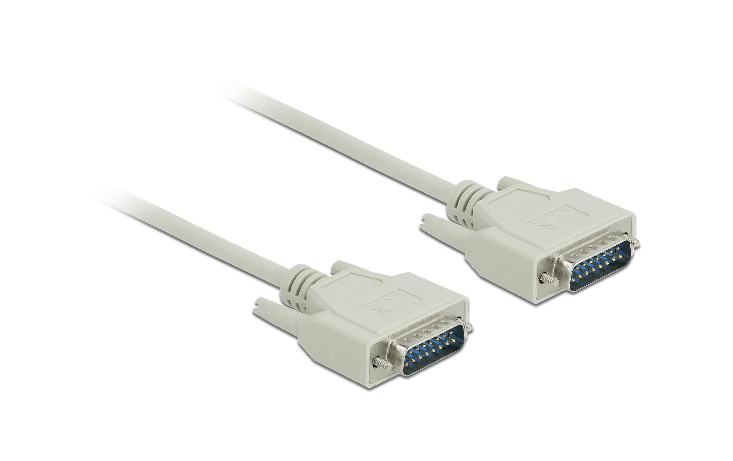 Serielles Kabel DB15, grau, 1m