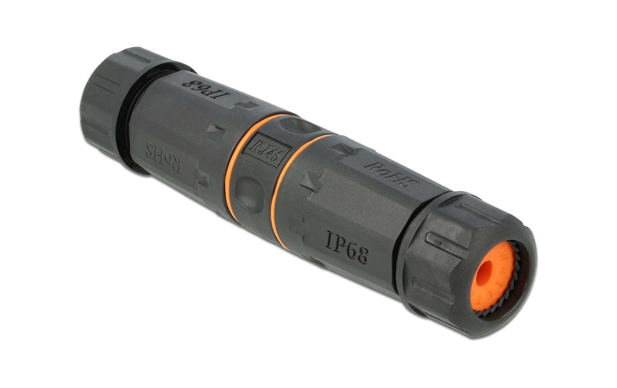 Delock, Kupplung RJ-45, Cat.6A, orange, Was