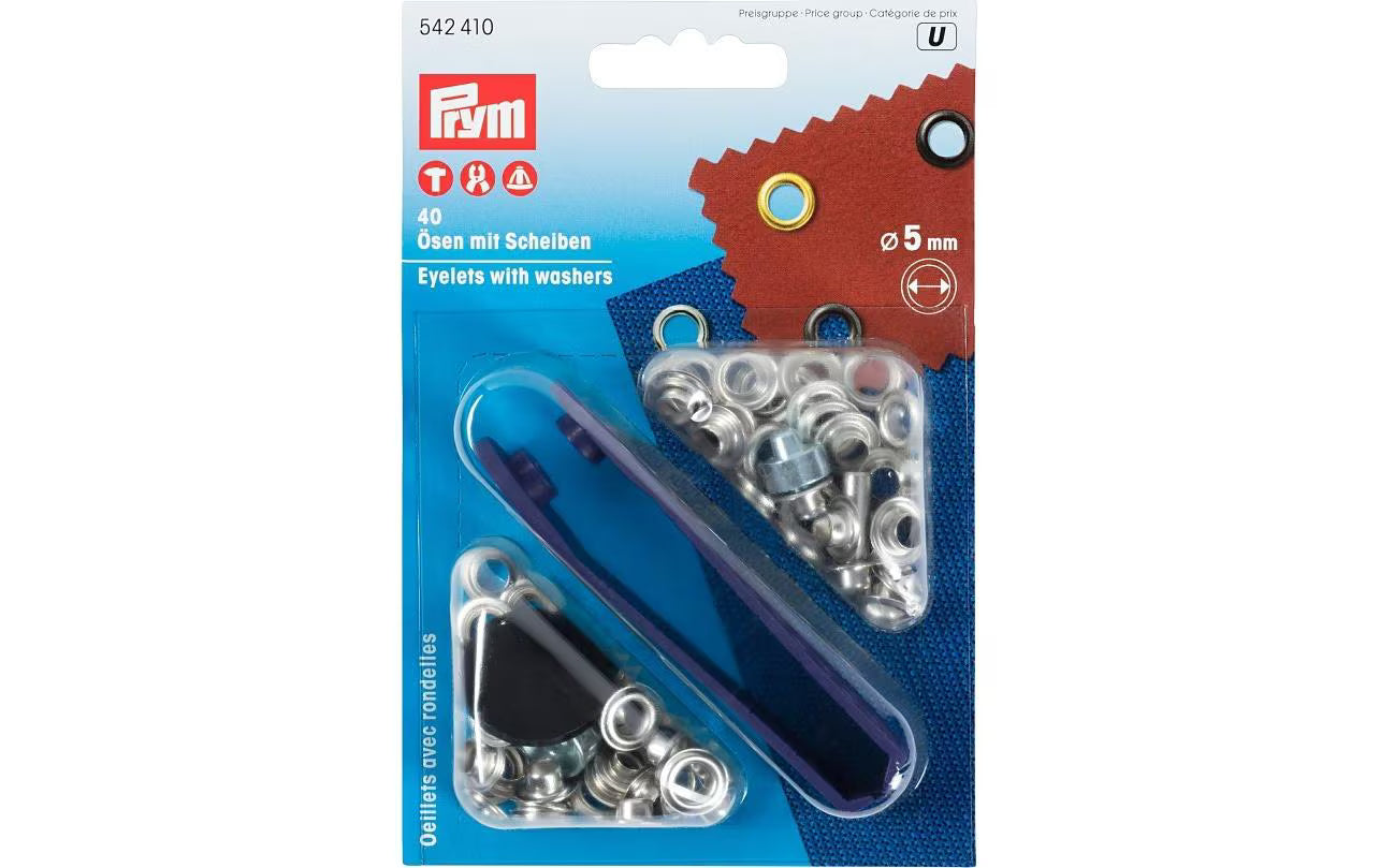 Prym Ösen + Scheiben 5 mm,