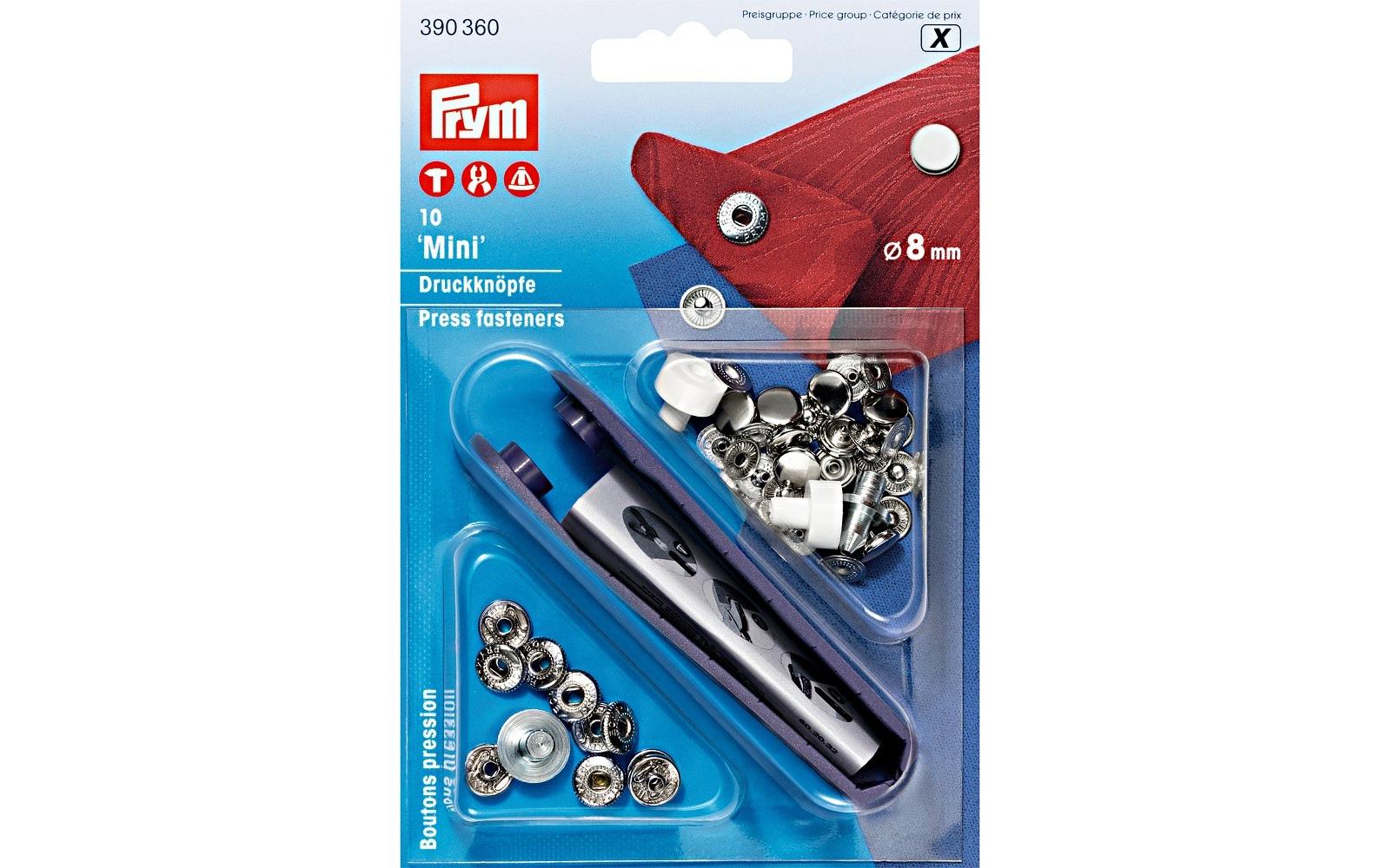 Prym Druckknöpfe Mini, silber