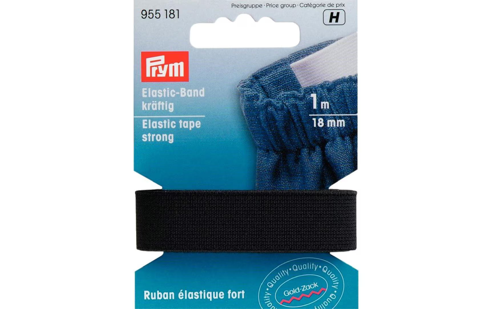 Prym Elastic-Band kräftig, schwarz