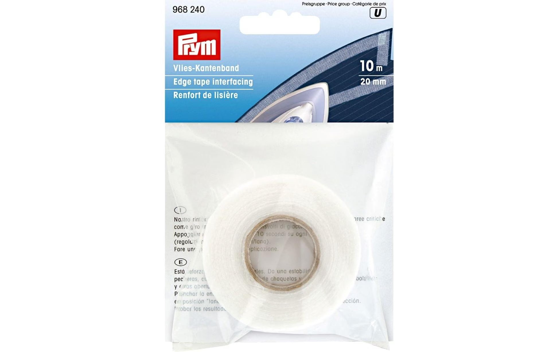 Prym Vlies-Kantenband, weiss