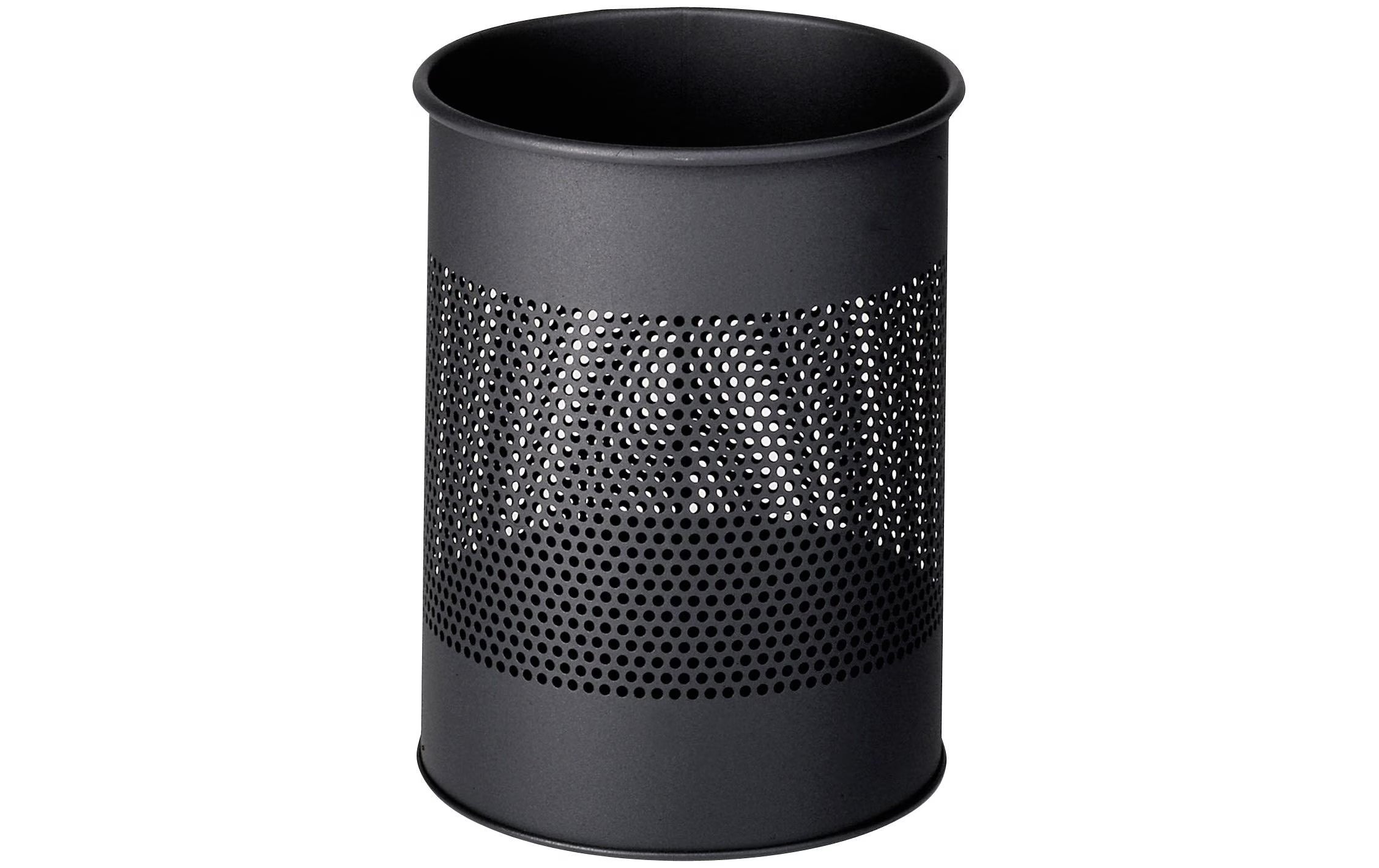 Durable Papierkorb Metall rund anthrazit
