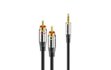 Sonero 2x Cinch auf 3.5mm Audio Kabel