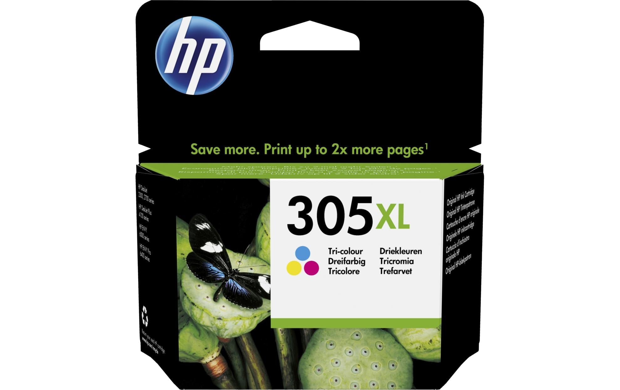 HP, Tinte Nr. 305XL (3YM63AE) Cyan/Magenta/