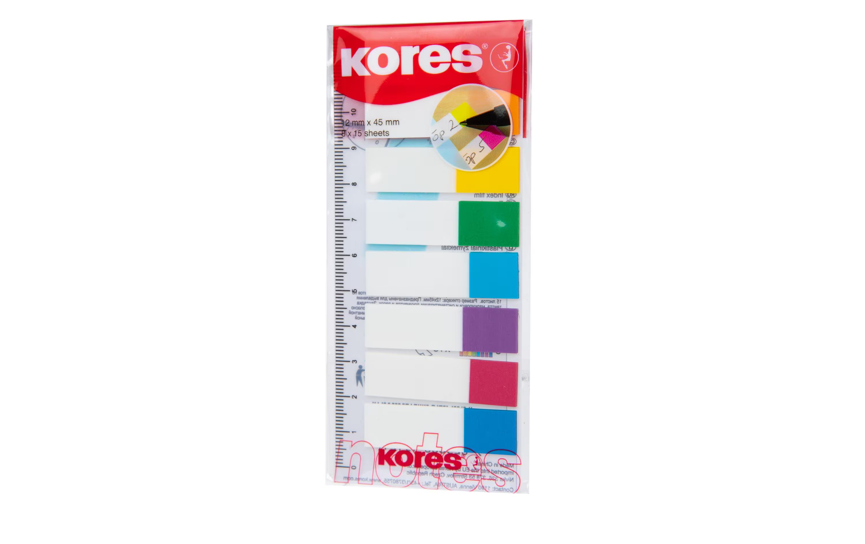 Kores Pagemarker mit Lineal
