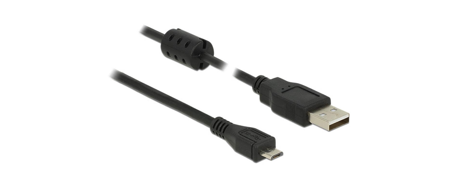 Delock USB2 Kabel A-MicroB, 5m, schwarz