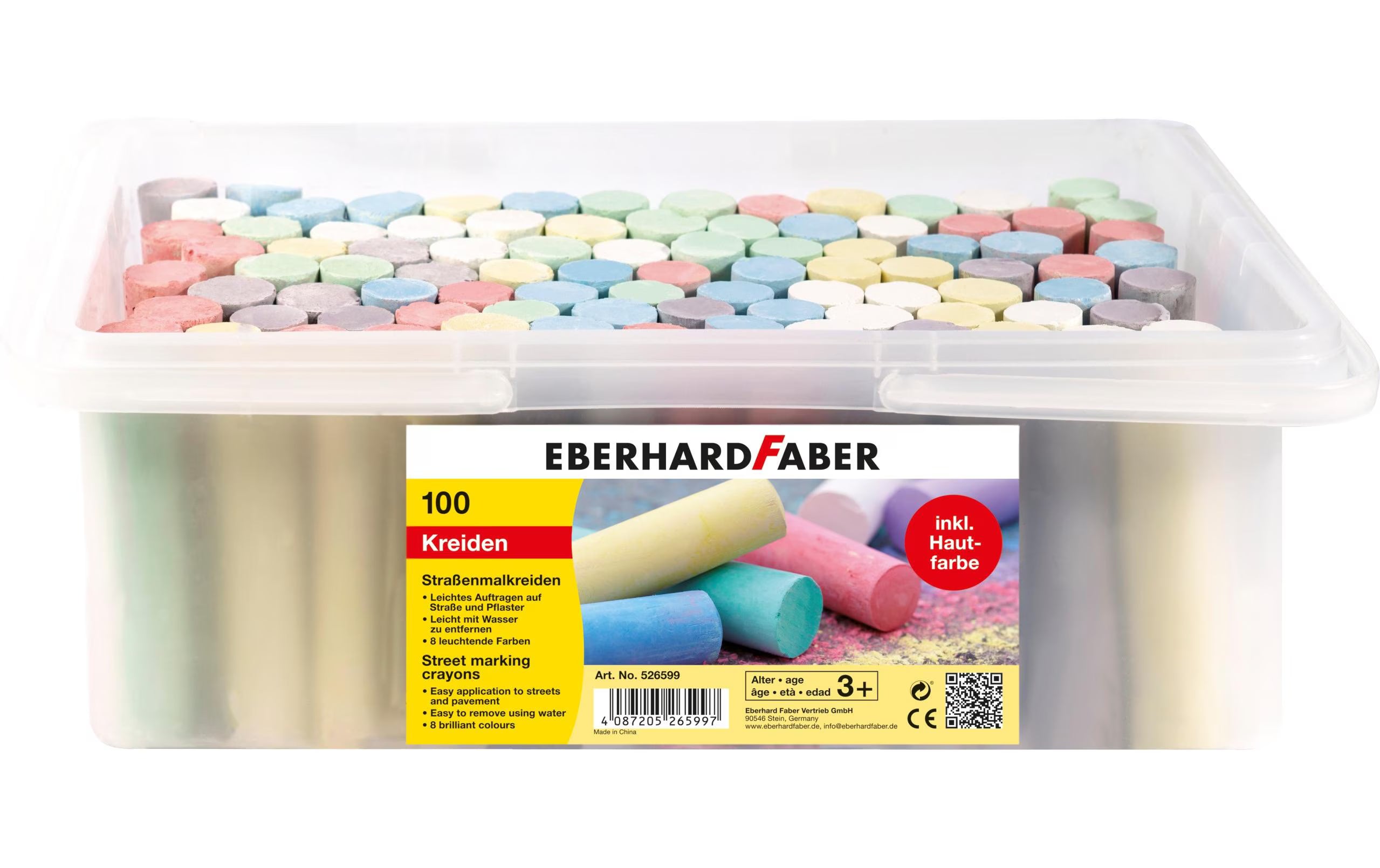 Eberhard Faber, Strassenmalkreide im Eimer,