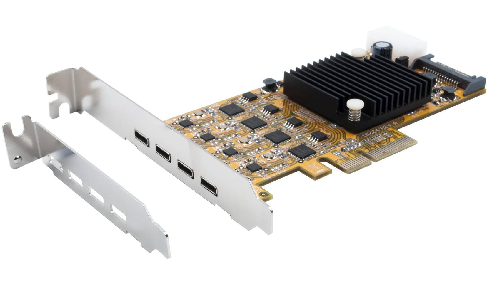 EXSYS EX-11495, 4 Port USB3.0 Typ-C, Quad