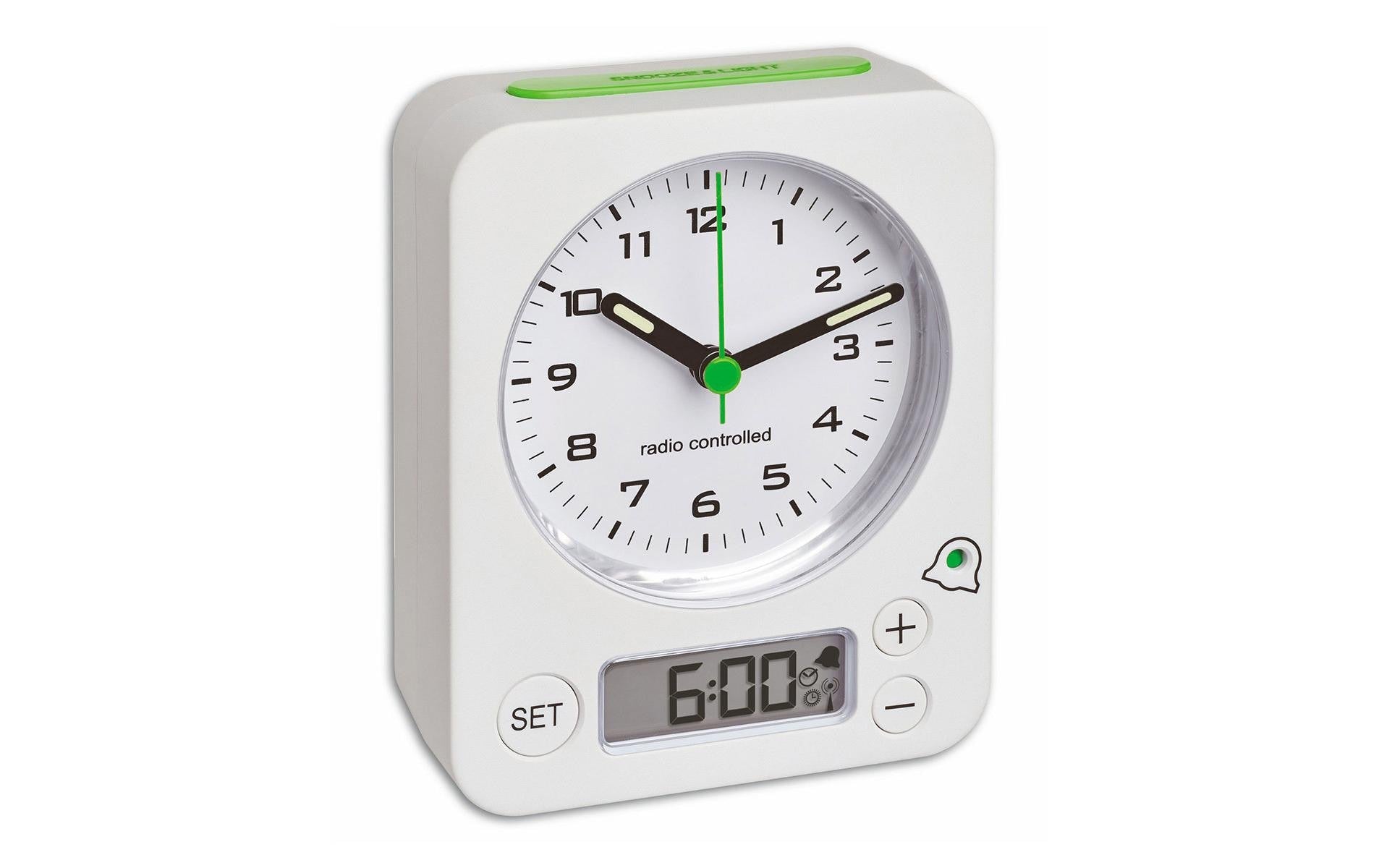 TFA Analoger Funk-Wecker COMBO