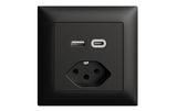 Feller EDIZIOdue Steckdose 1xUSB A,1xUSB C