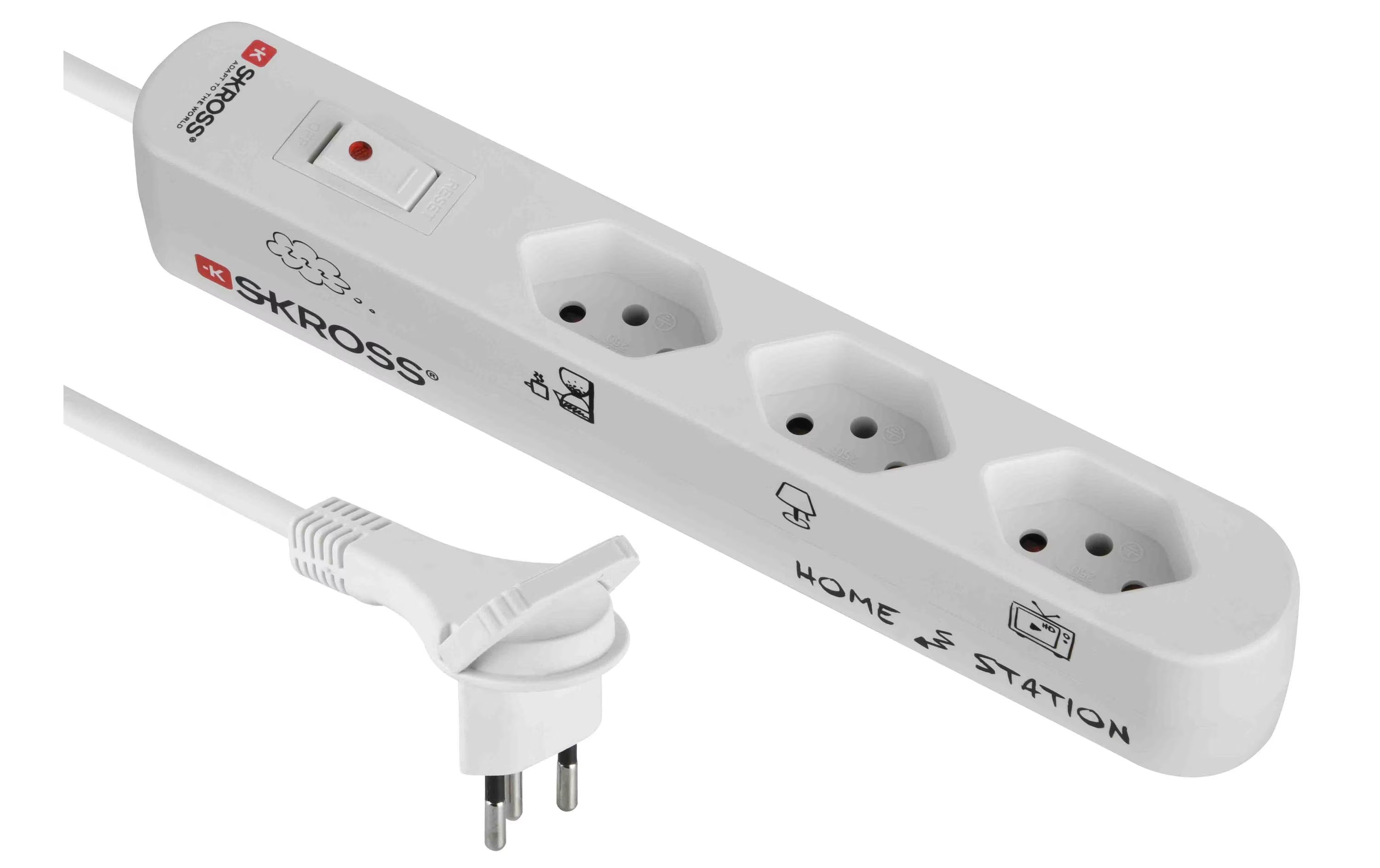 Steckdosenleiste Home Station 3xT13 quer