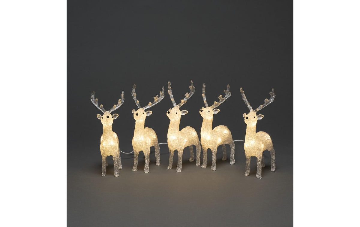 Konstsmide LED Figur Rentier 5er Set