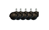 LC-POWER Gaming Stuhlrollen 5er Set.