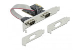 Delock 90001 PCI Express Karte 2x Seriell,