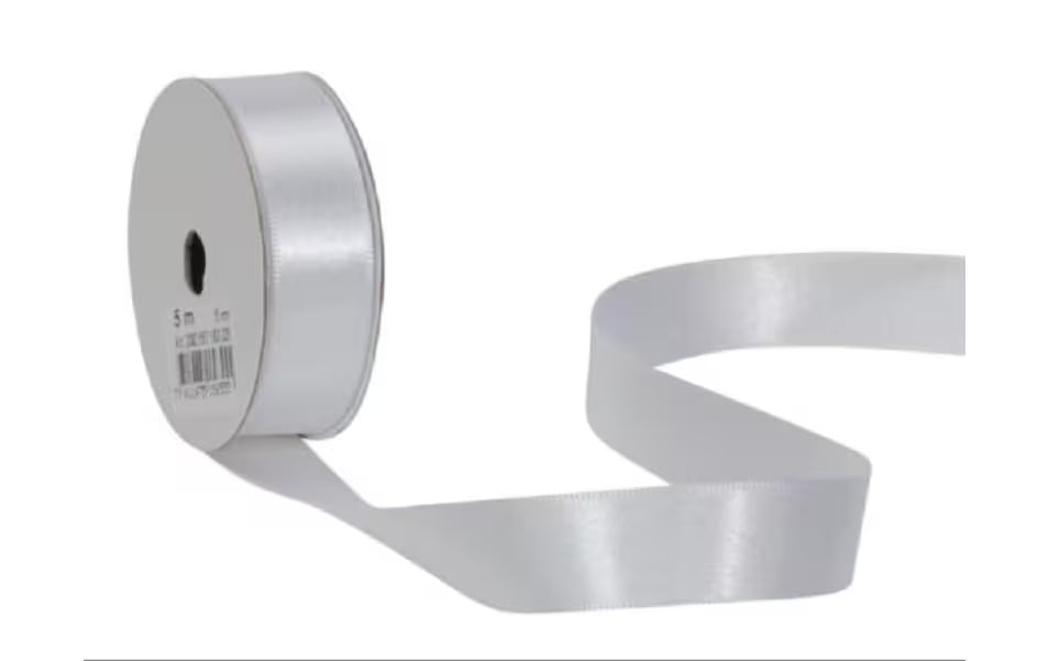 Spyk, Satinband 16 mm x 5 m, Weiss