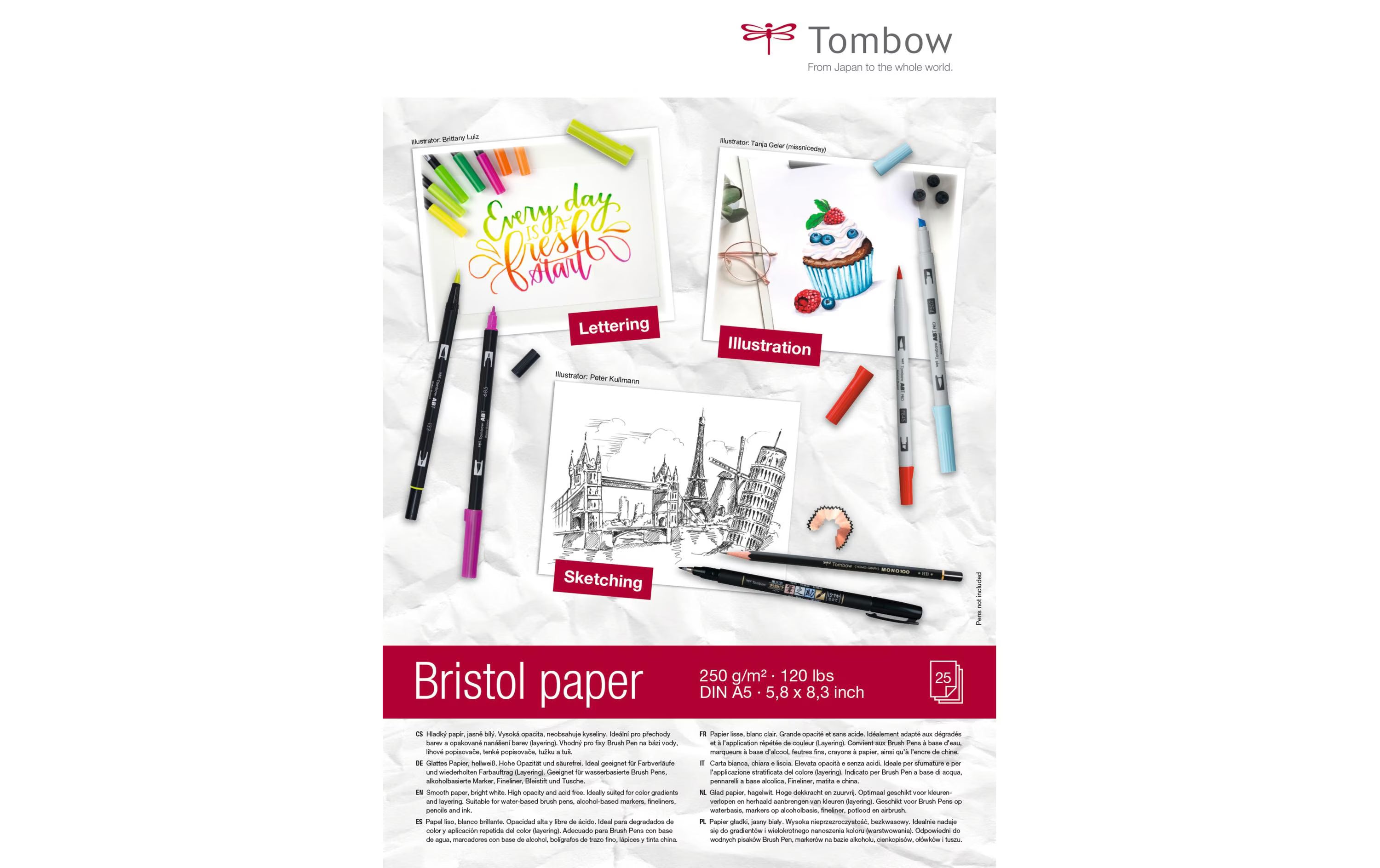 TOMBOW Zeichenblock Bristol