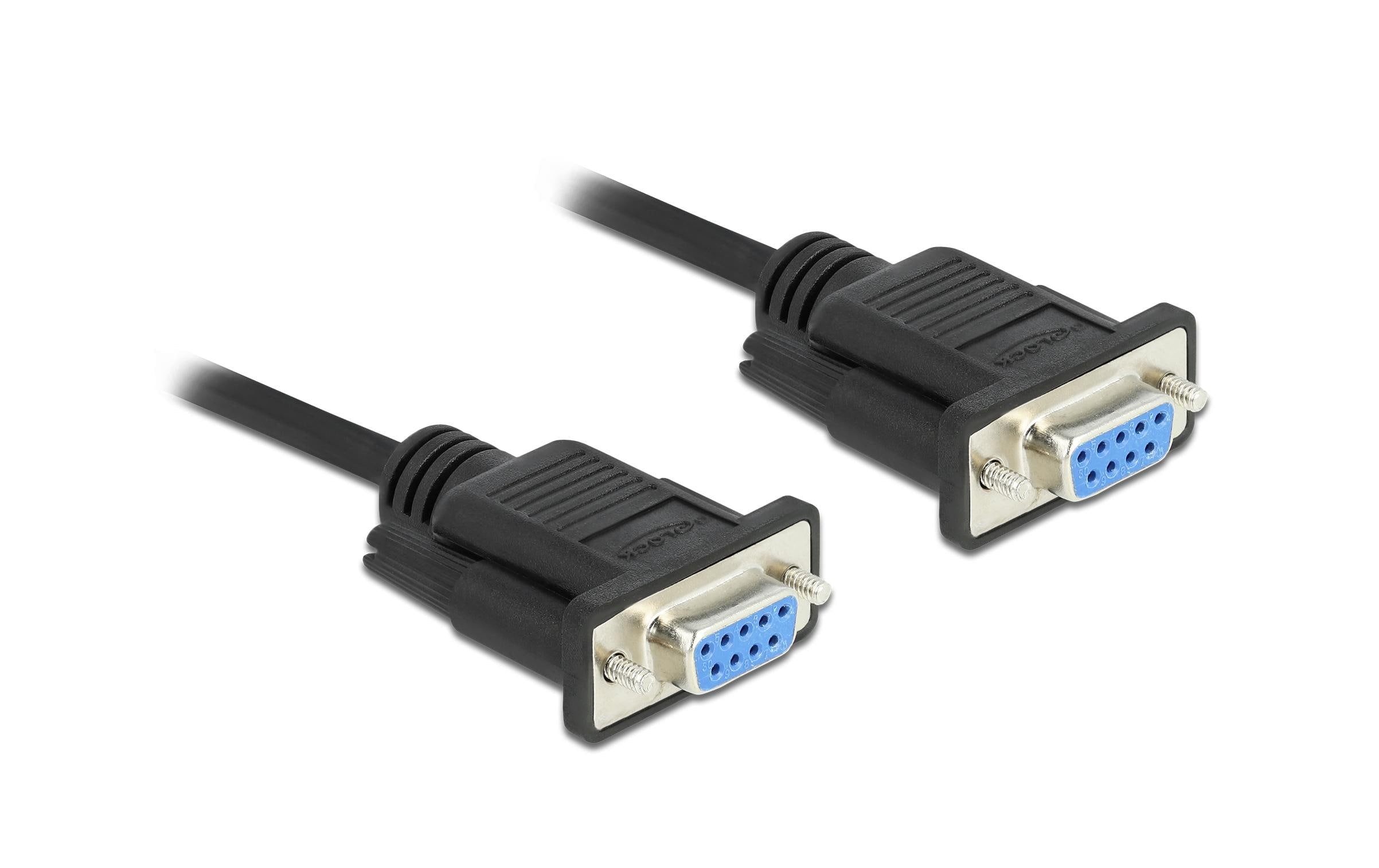 Delock Anschlusskabel Nullmodem RS-232 DB9,