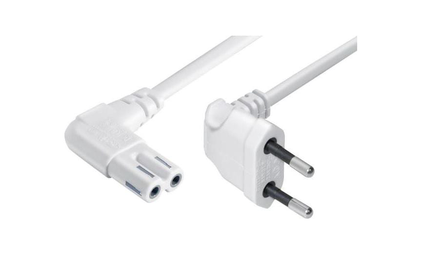 Netzkabel Euro T26 - C7, 10 m weiss
