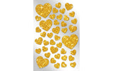 Braun + Company Glitzersticker Herzen
