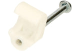 Nagelbride für Flachkabel 3-5mm, weiss
