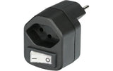 Abzweigstecker 1xT13, mit Schalter