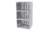 Holz Zollhaus Regal Vintage Shabby Weiss