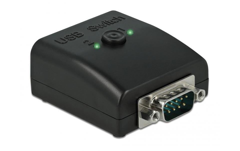 Delock Seriell Umschalter 1x RS-232/ 2xUSB