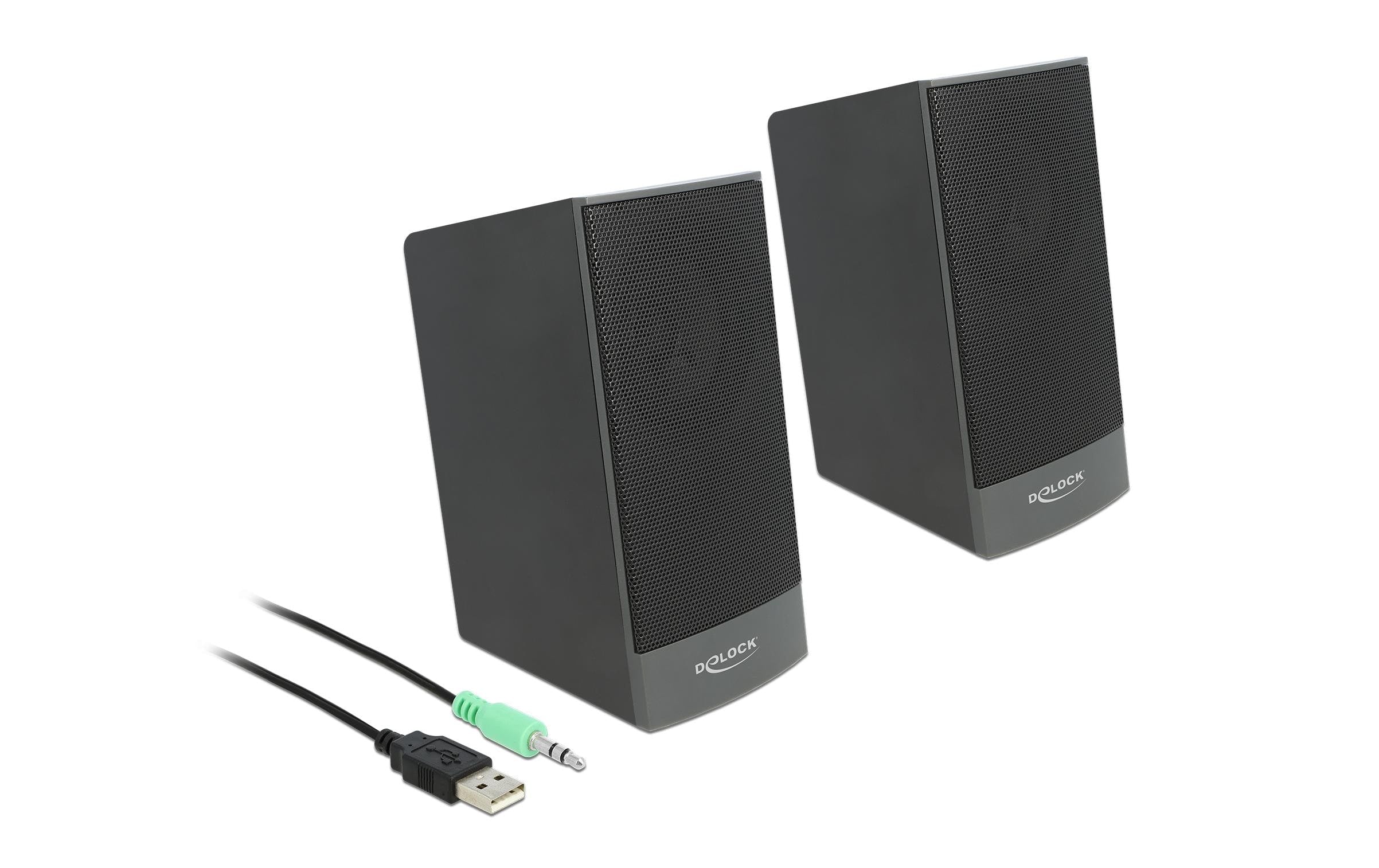 Delock Stereo 2.0 Lautsprecherpaar