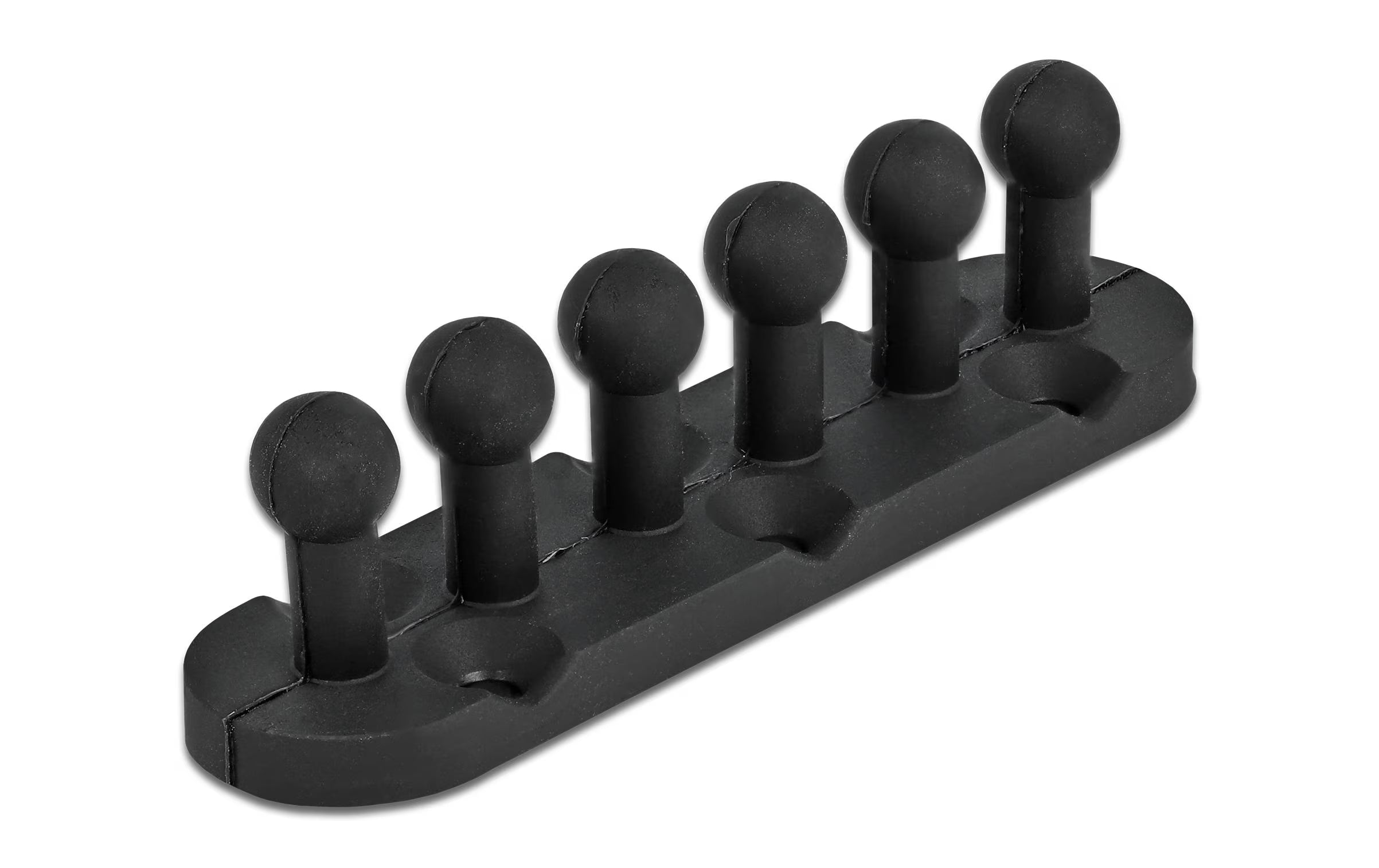 Delock Kabelhalter Schraubbar, 6 Stück