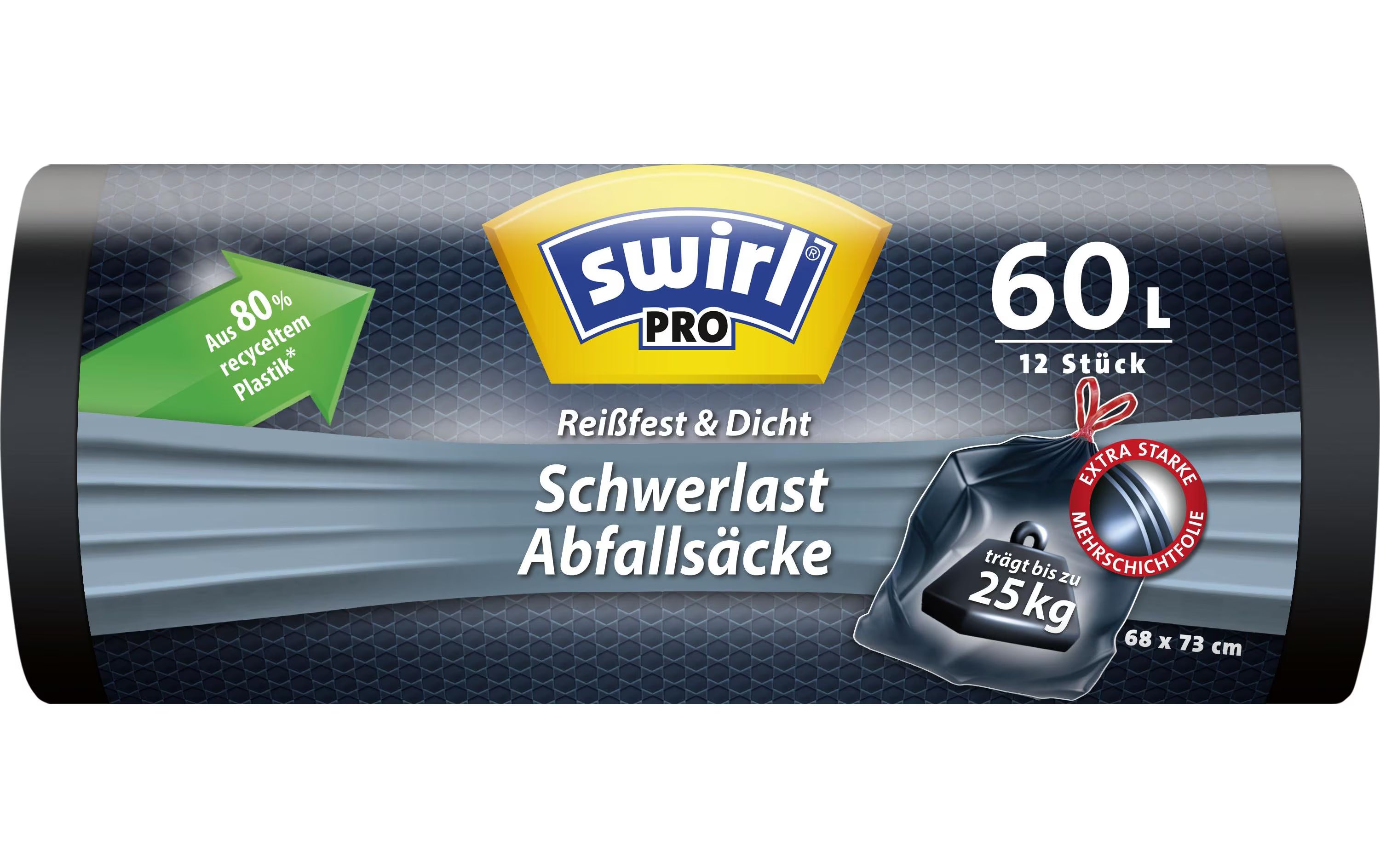 Swirl Schwerlast-Abfallsäcke 60 Liter