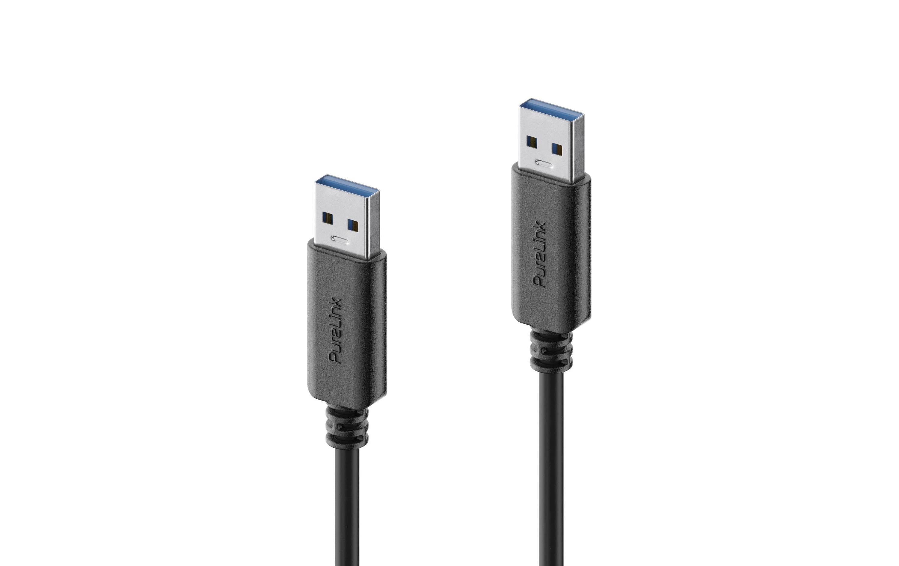 PureLink USB3.1 Gen2 USB-A-A, 0.5m, Schwarz