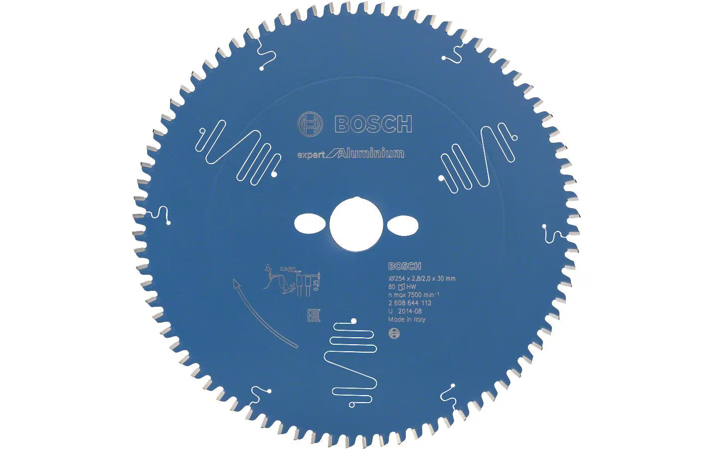BOSCH Kreissägeblatt EX ALU B 254x30-80