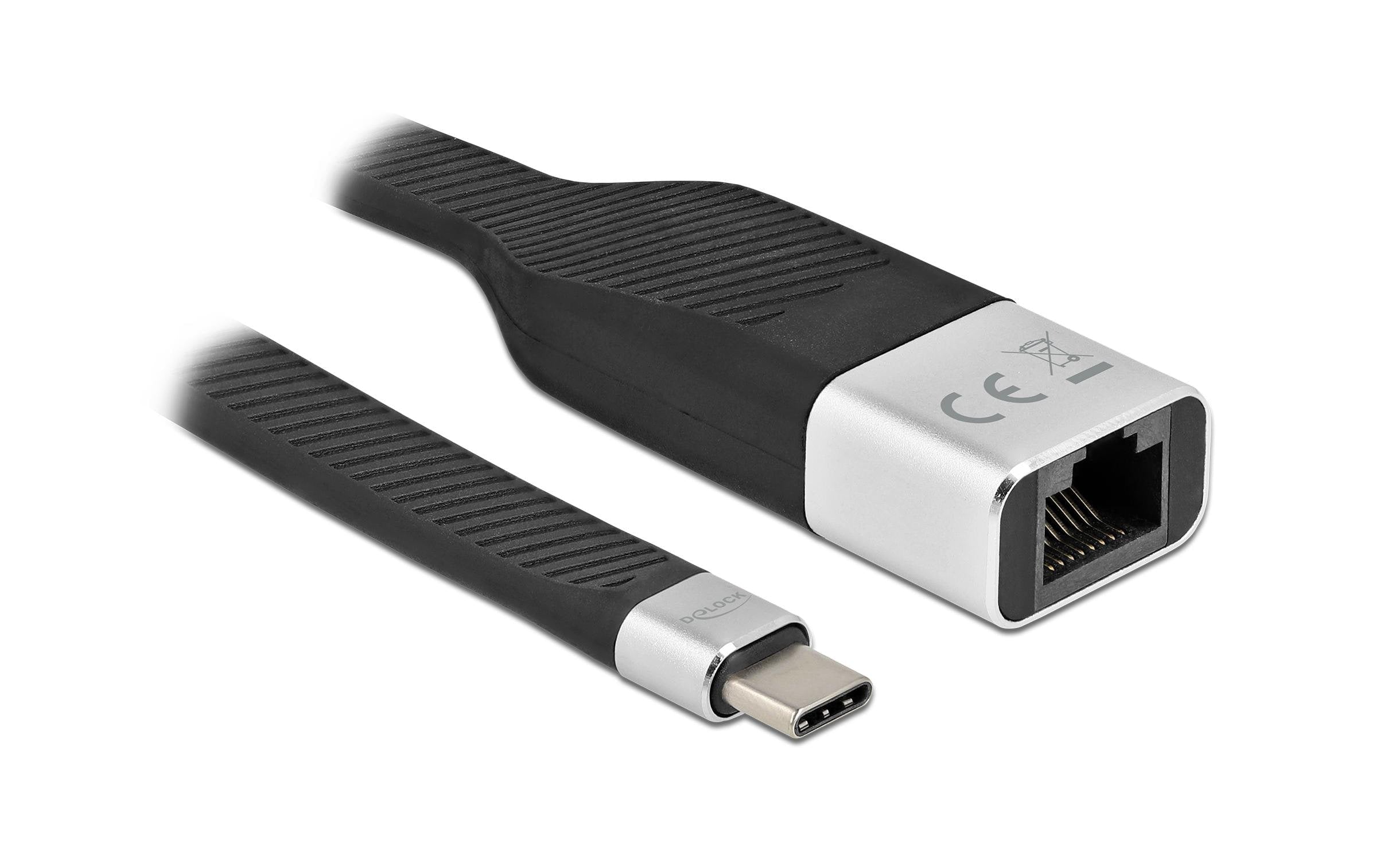 Delock FPC USB Type-C zu Gigabit LAN, 15cm