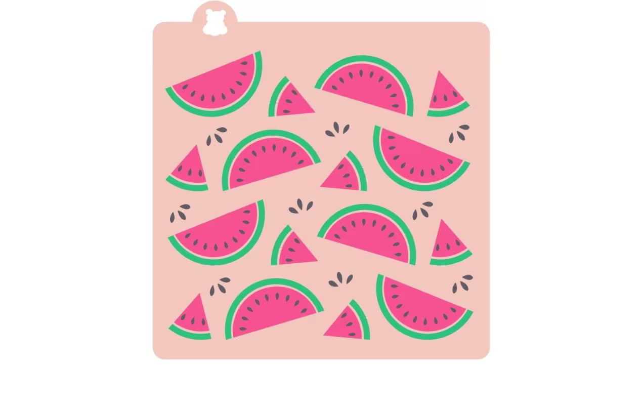 Backshop Schablone Wassermelone