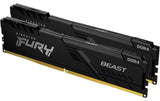 FURY Beast DDR4 64GB 2-Kit 3600MT/s Black