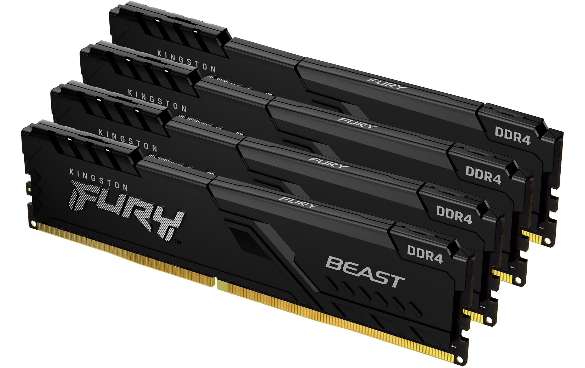FURY Beast DDR4 64GB 4-Kit 3600MT/s Black