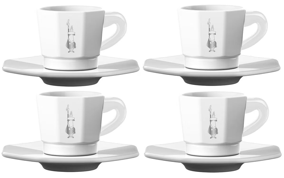 Bialetti, Espressotasse 80 ml, 4 Stück, Wei