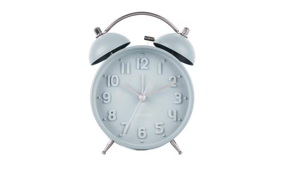 KARLSSON Wecker Iconic, Hellblau matt