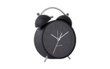 KARLSSON Wecker Iconic, Schwarz matt