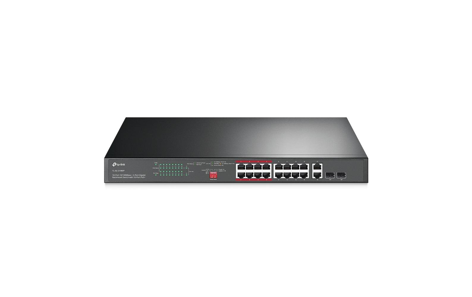 TP-Link TL-SL1218MP V2 16 Port PoE+ Switch