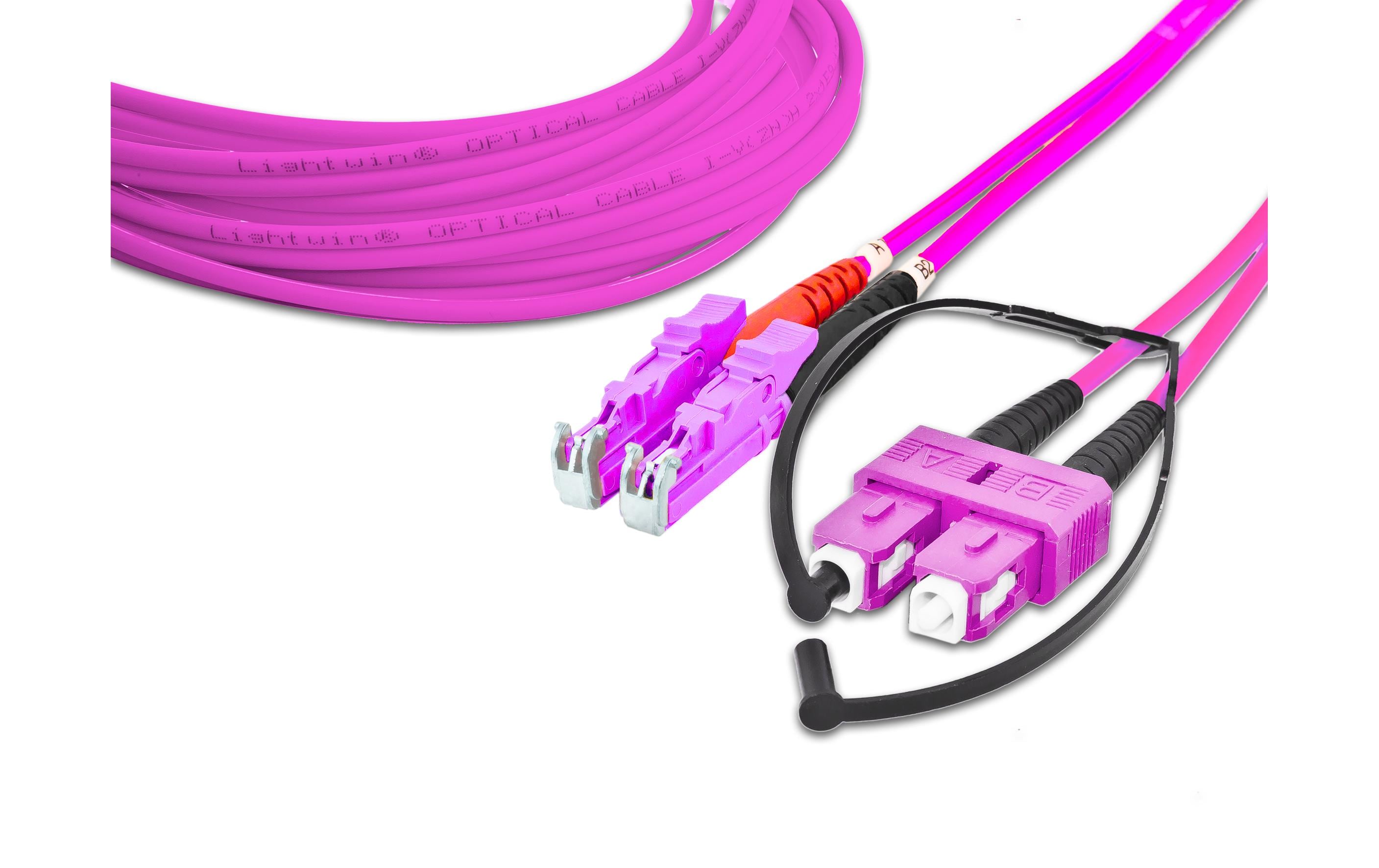 Lightwin LWL HQ Duplex Patchkabel, LSH, 3m