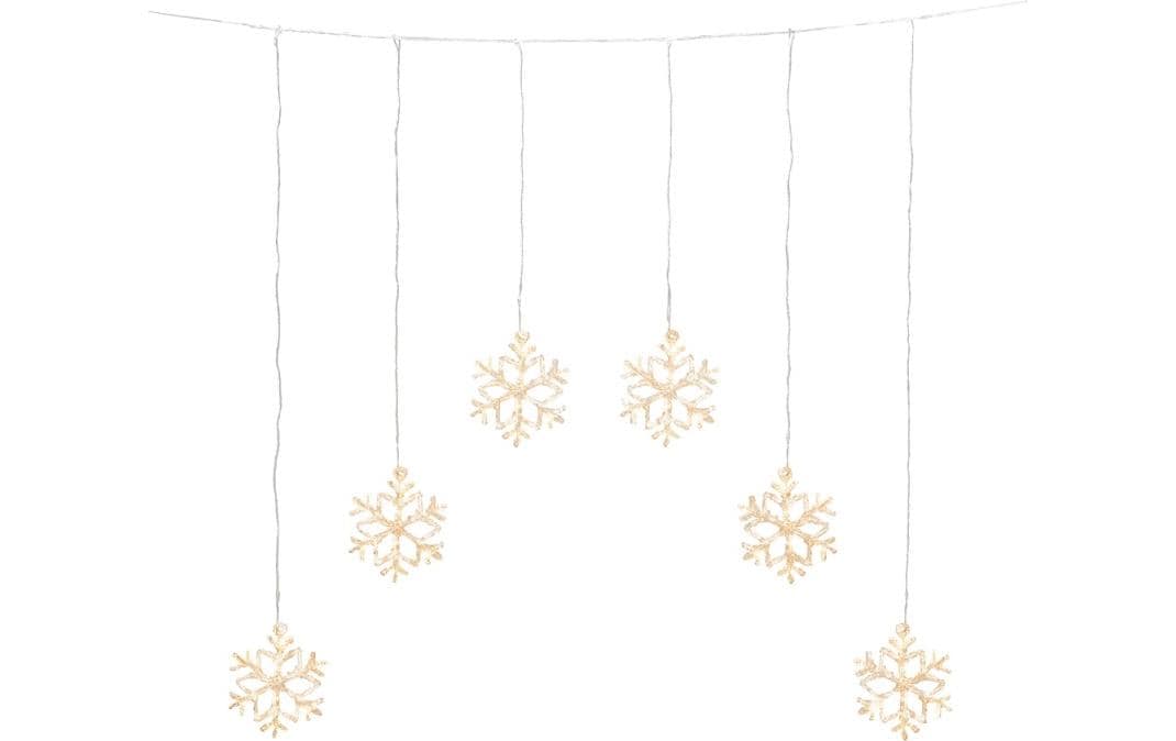Konstsmide LED Lichtervorhang Schneeflocke