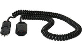 Spiralverlängerungskabel 3.5 m, schwarz, TD