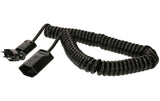 Spiralverlängerungskabel 4 m, schwarz, TD