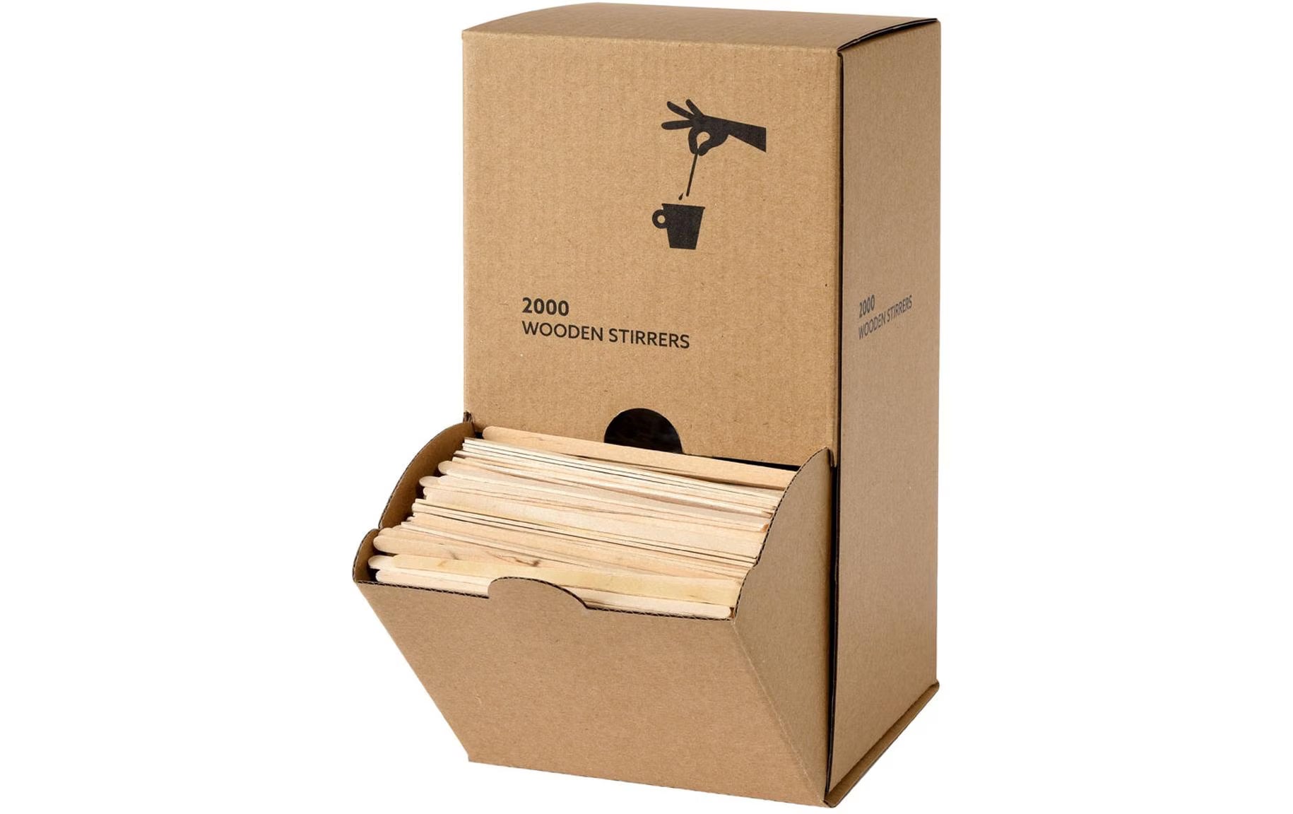 Duni Holzrührstäbchen in Spenderbox