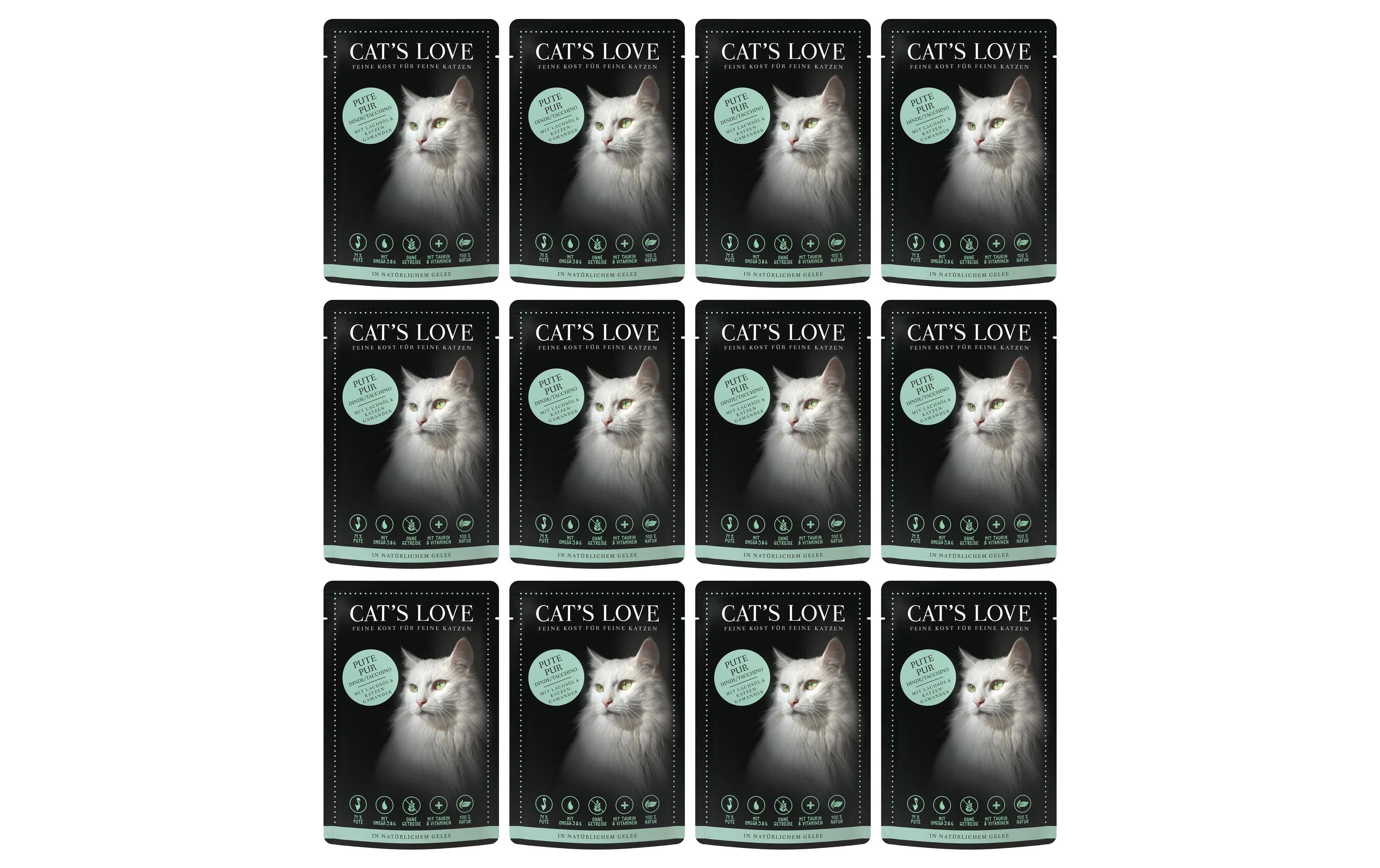 Cats Love Nassfutter Adult Pute,