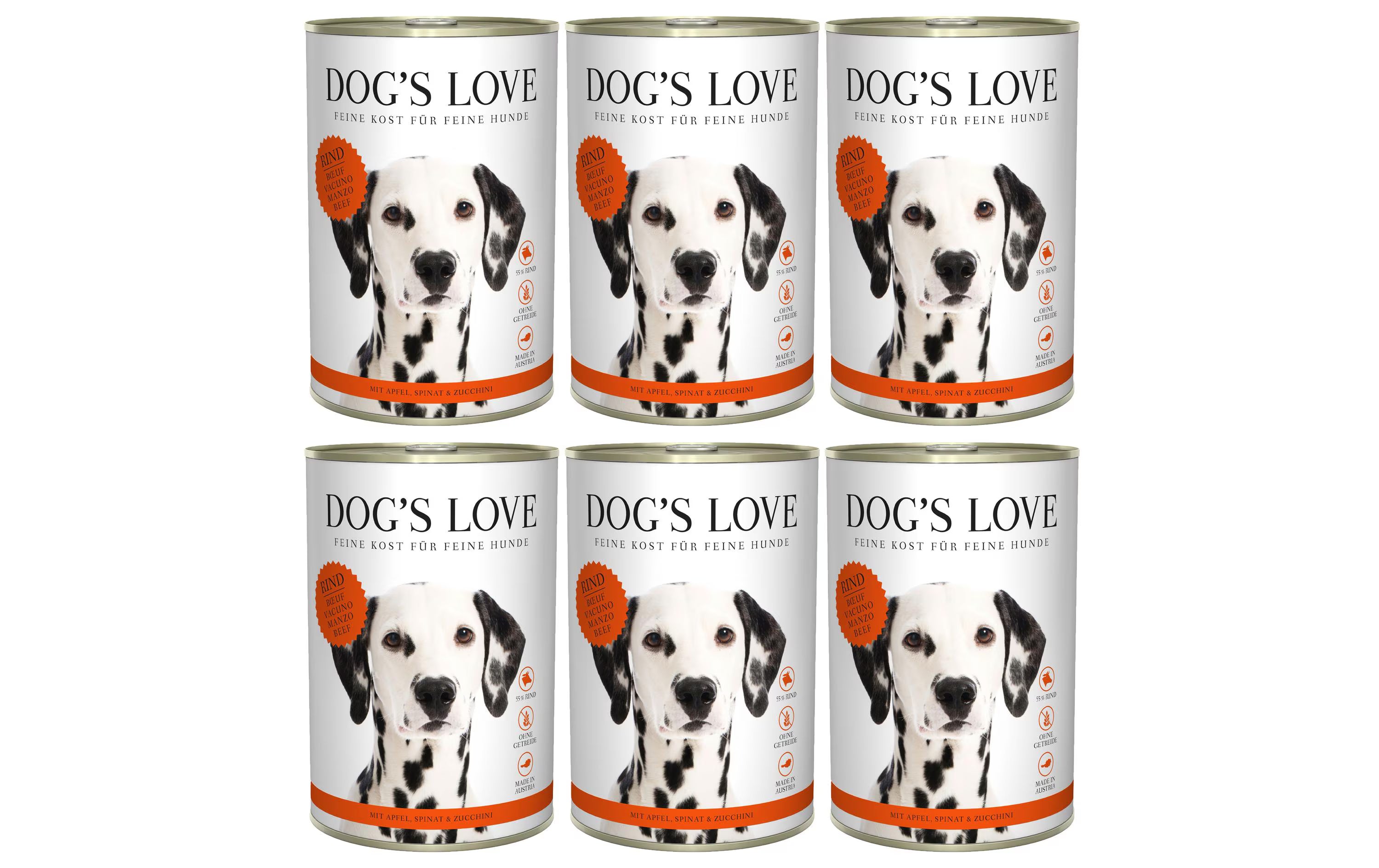 Dogs Love Nassfutter Adult Rind,